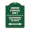 Signmission Bilingual Reserved Parking Visitor Parking Only Estacionamiento Para Visitantes, A-DES-G-1824-24304 A-DES-G-1824-24304 - alternate 1